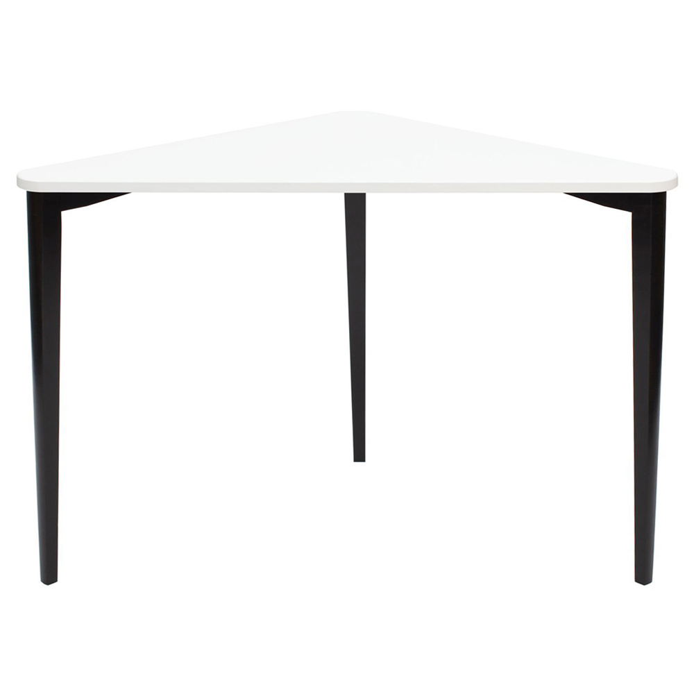 Biurko narożne Naja 114x85 cm czarna podstawa Biały - zdjęcie 3