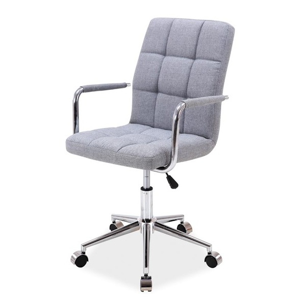Fotel biurowy Philadelphia szara tkanina - zdjęcie 1