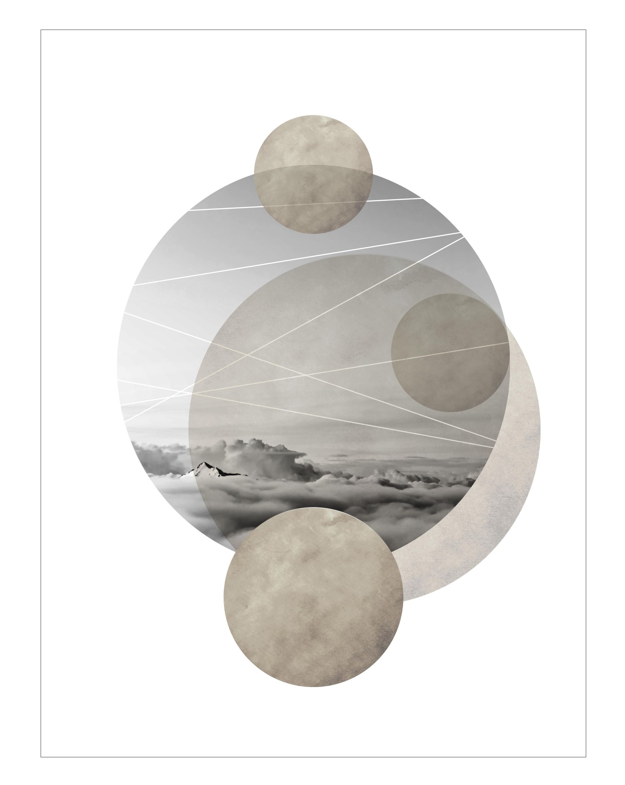 Plakat Krajobrazowa geometria - obłoki 70x50 cm - zdjęcie 1