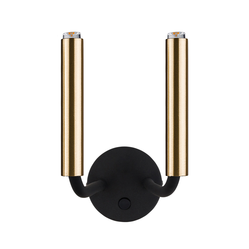 Kinkiet ścienny Stalactite x2 czarno-złoty 9055 - zdjęcie 1