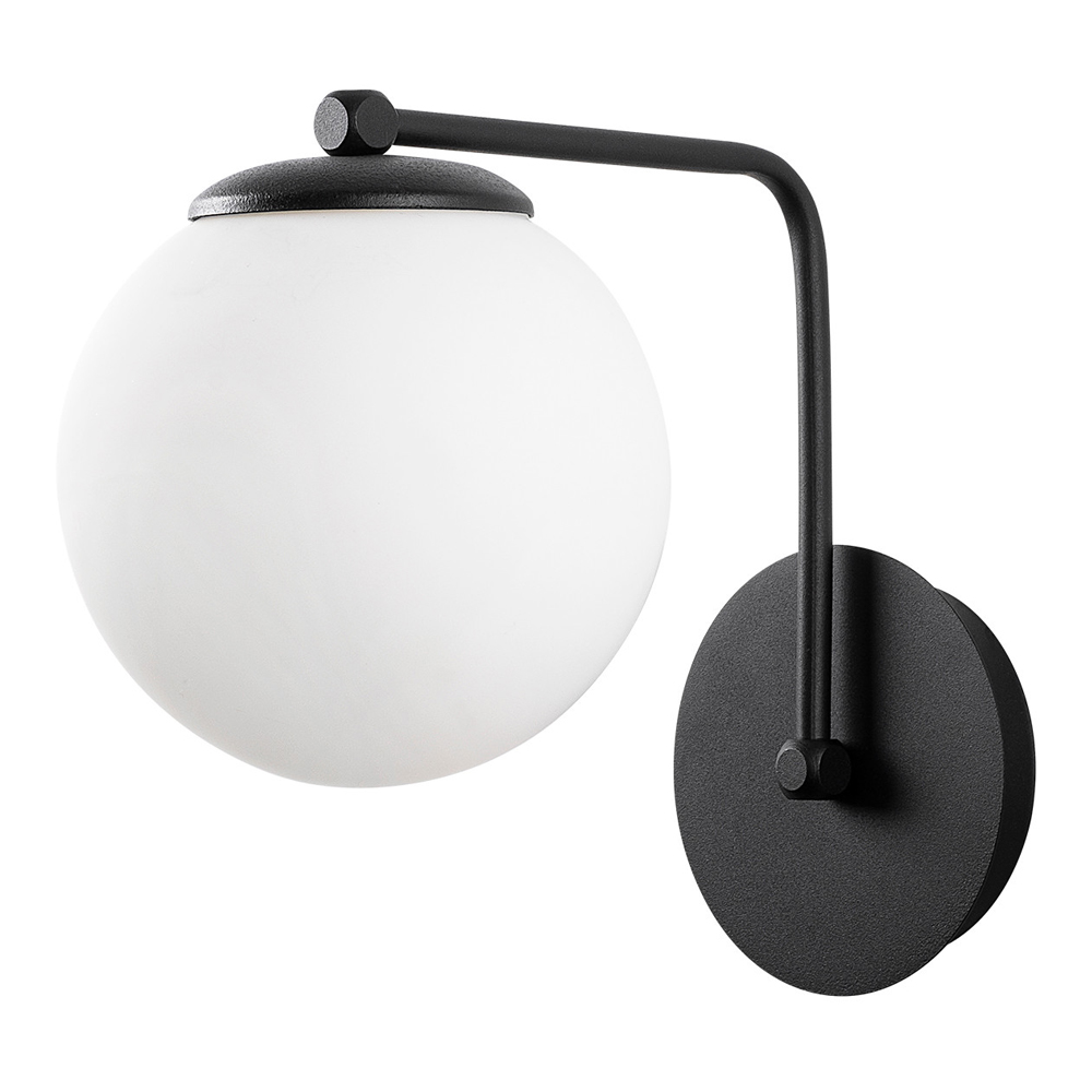 Kinkiet ścienny Murrayana czarno-biały - zdjęcie 1