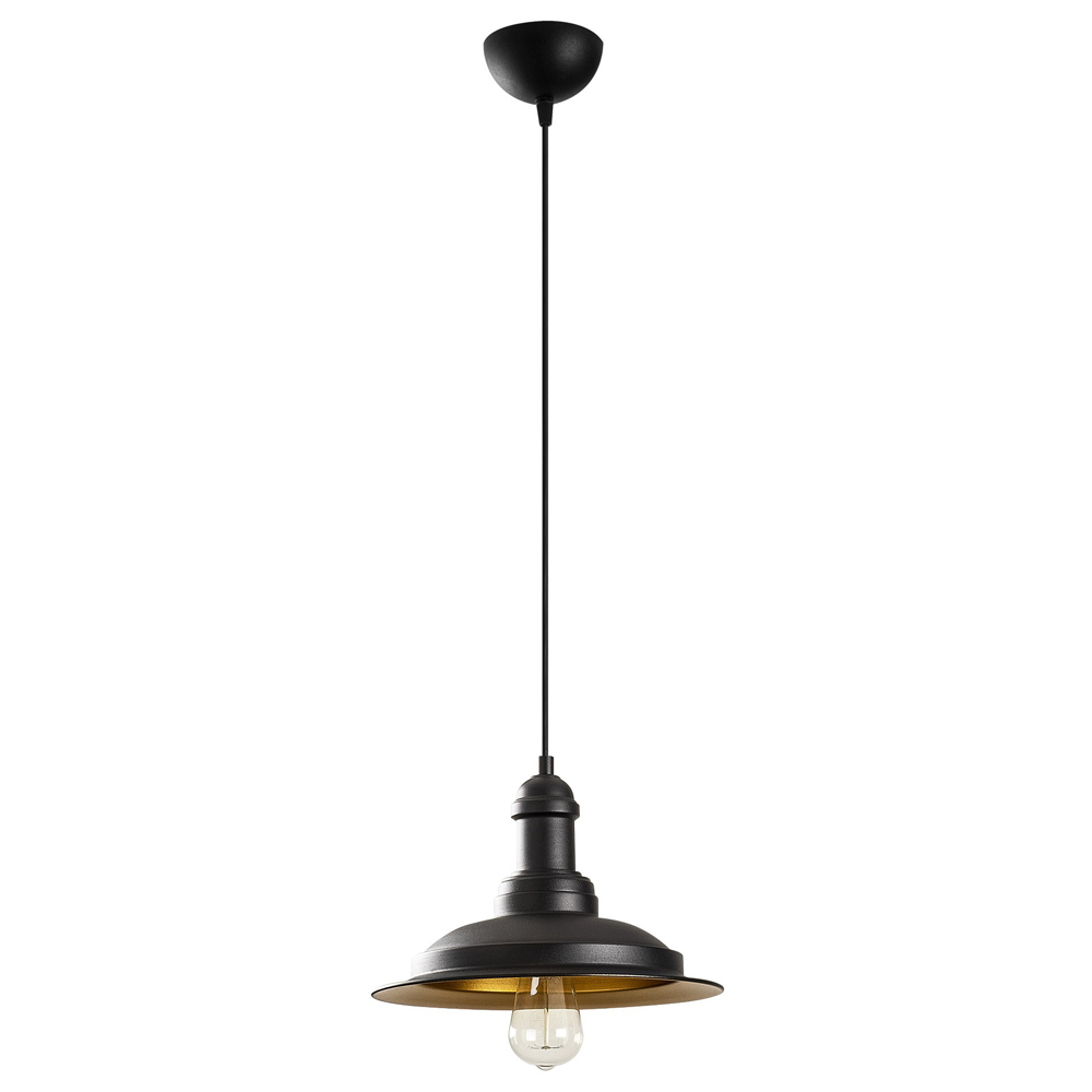 Lampa sufitowa Ardulace średnica 30 cm czarna - zdjęcie 1