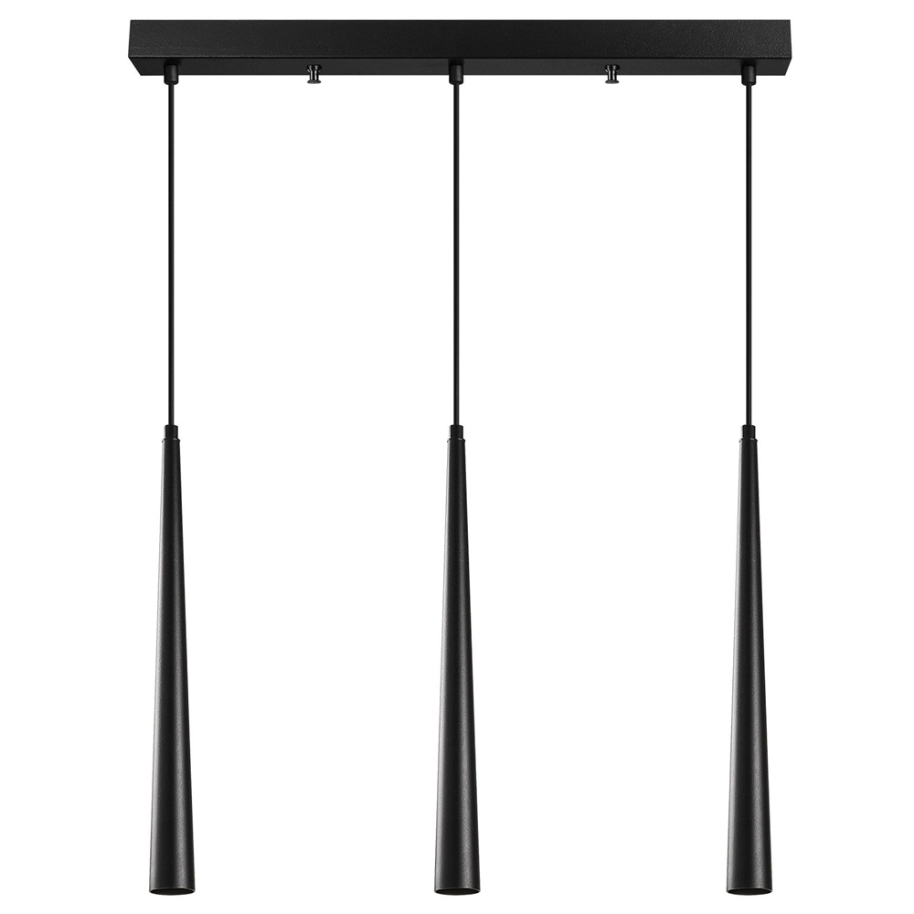 Lampa sufitowa Milibeliso x3 58 cm czarna - zdjęcie 1