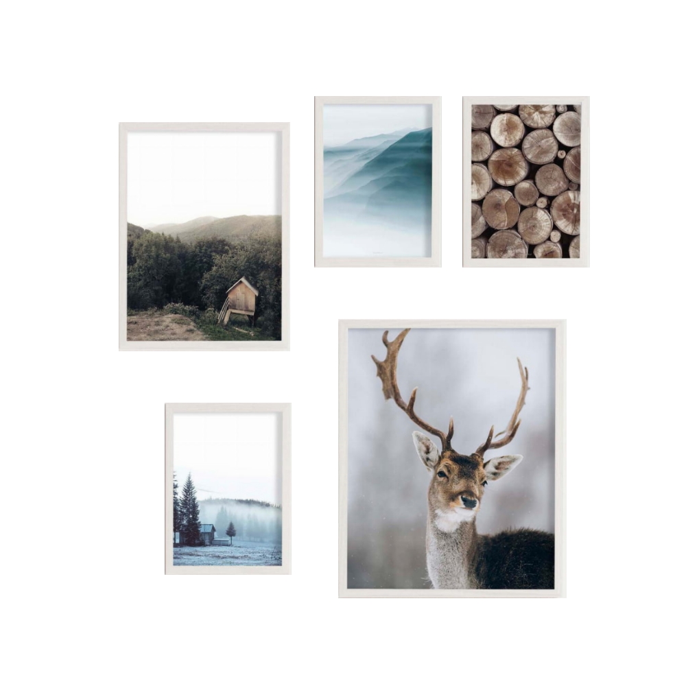 Galeria pięciu obrazów Luklar z wyborem ramy - zdjęcie 1