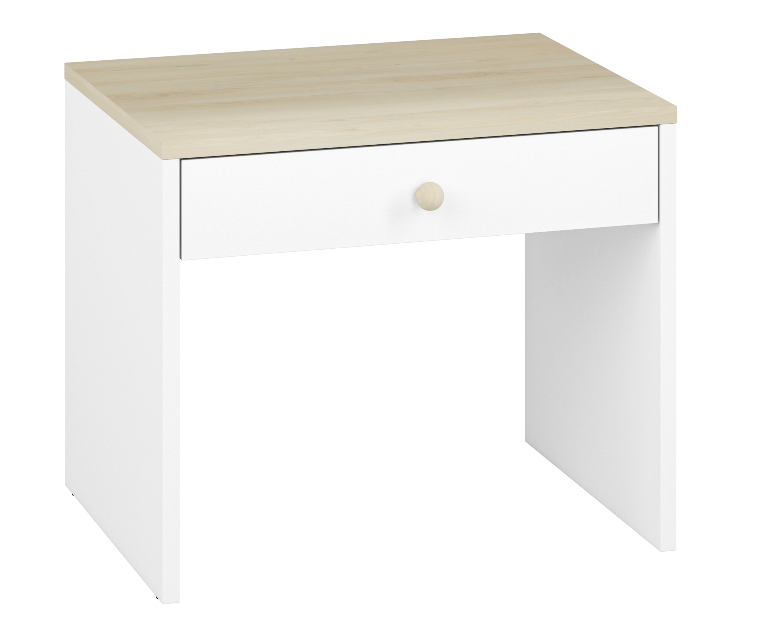 Biurko dziecięce Rettio 69x51 cm białe/buk Fjord - zdjęcie 1