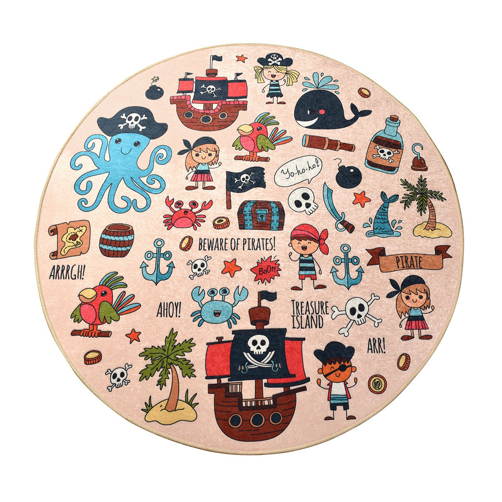 Dywan do pokoju dziecięcego Dinkley Pirat średnica 140 cm - zdjęcie 1