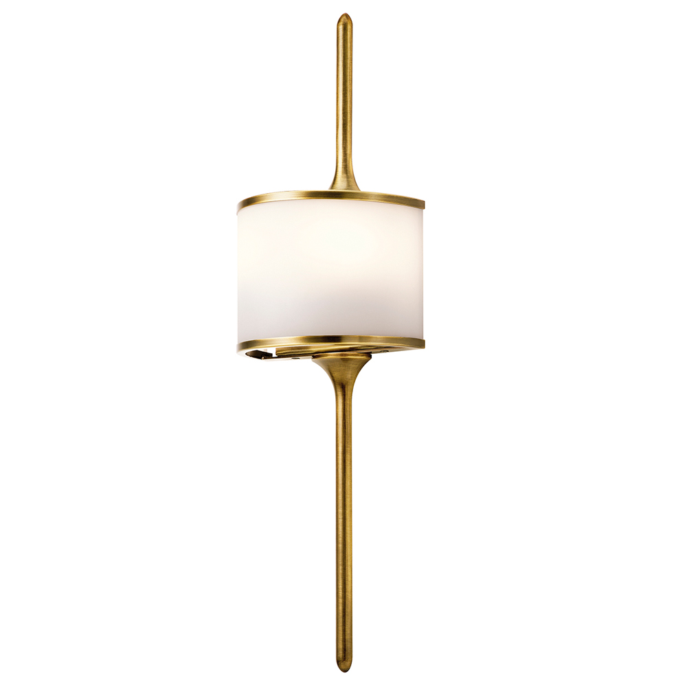 Kinkiet ścienny Mieno mosiężny - zdjęcie 1