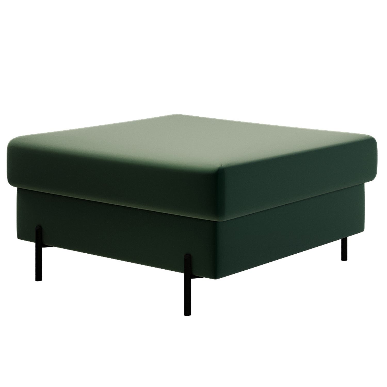 Podnóżek Solferina zielony welur - zdjęcie 1