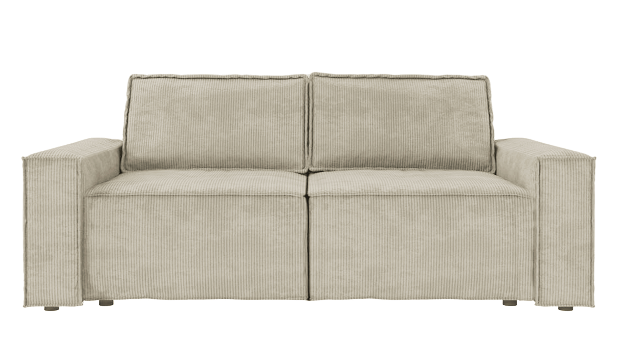 Kanapa rozkładana trzyosobowa Copertino beżowa sztruks - zdjęcie 7