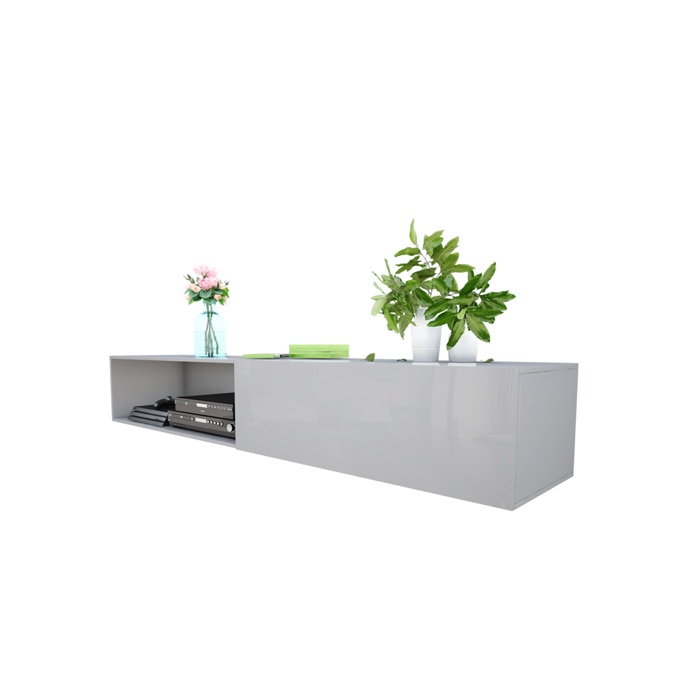 Szafka RTV Larka 200 cm Szary  - zdjęcie 1