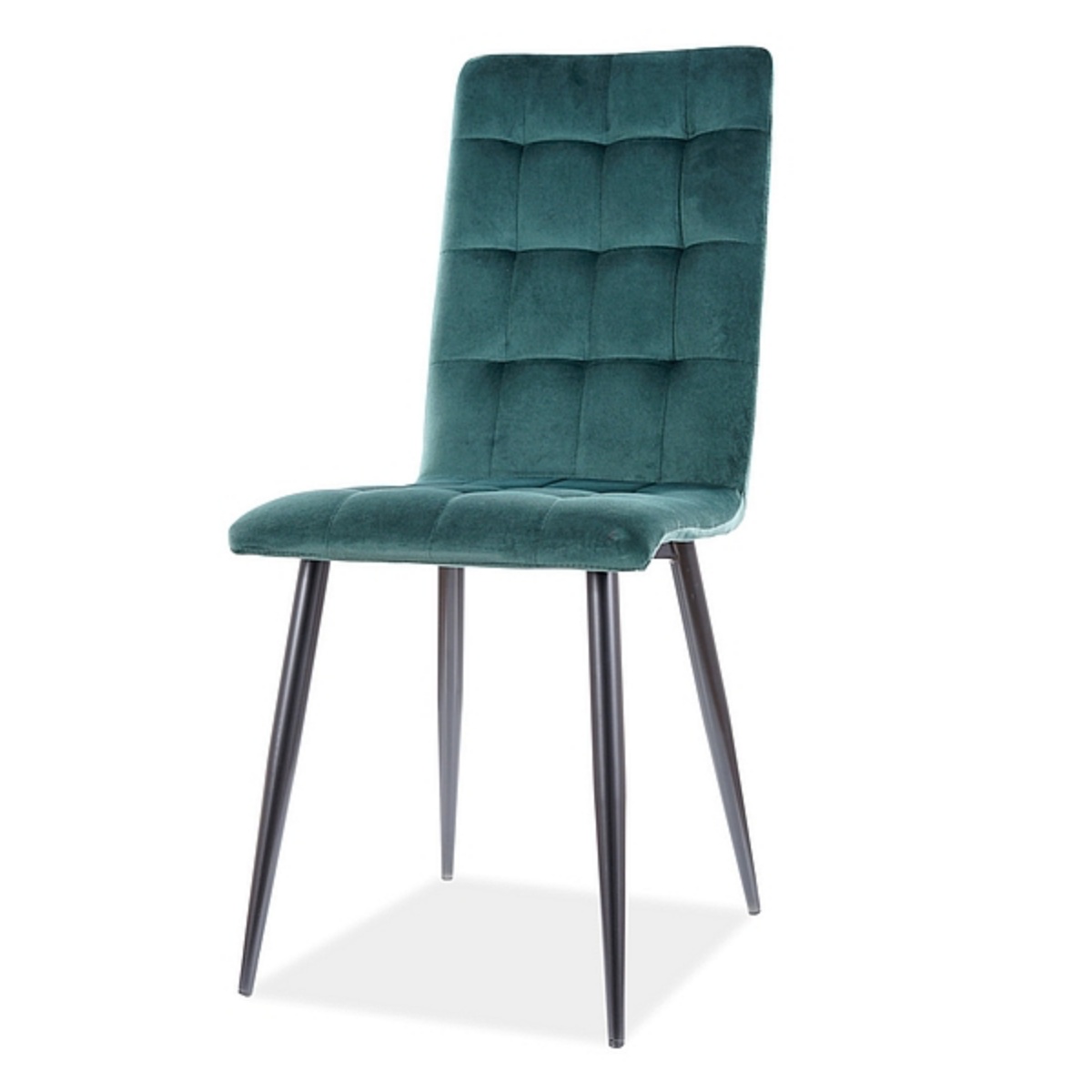 Krzesło tapicerowane Molveno zielony velvet