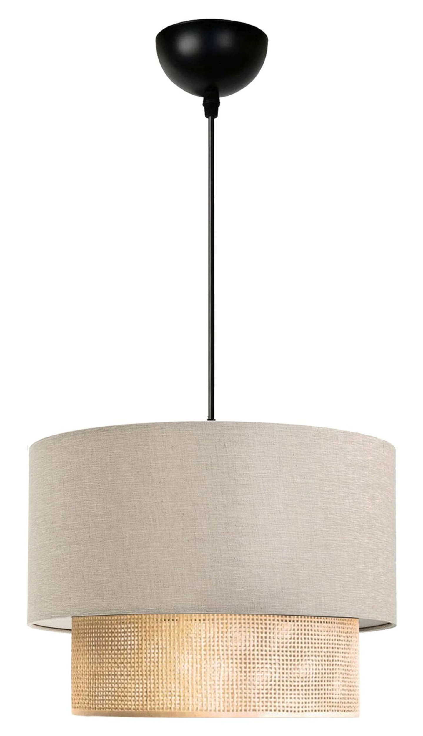 Lampa wisząca Fiestvier średnica 30 cm kremowa - zdjęcie 1