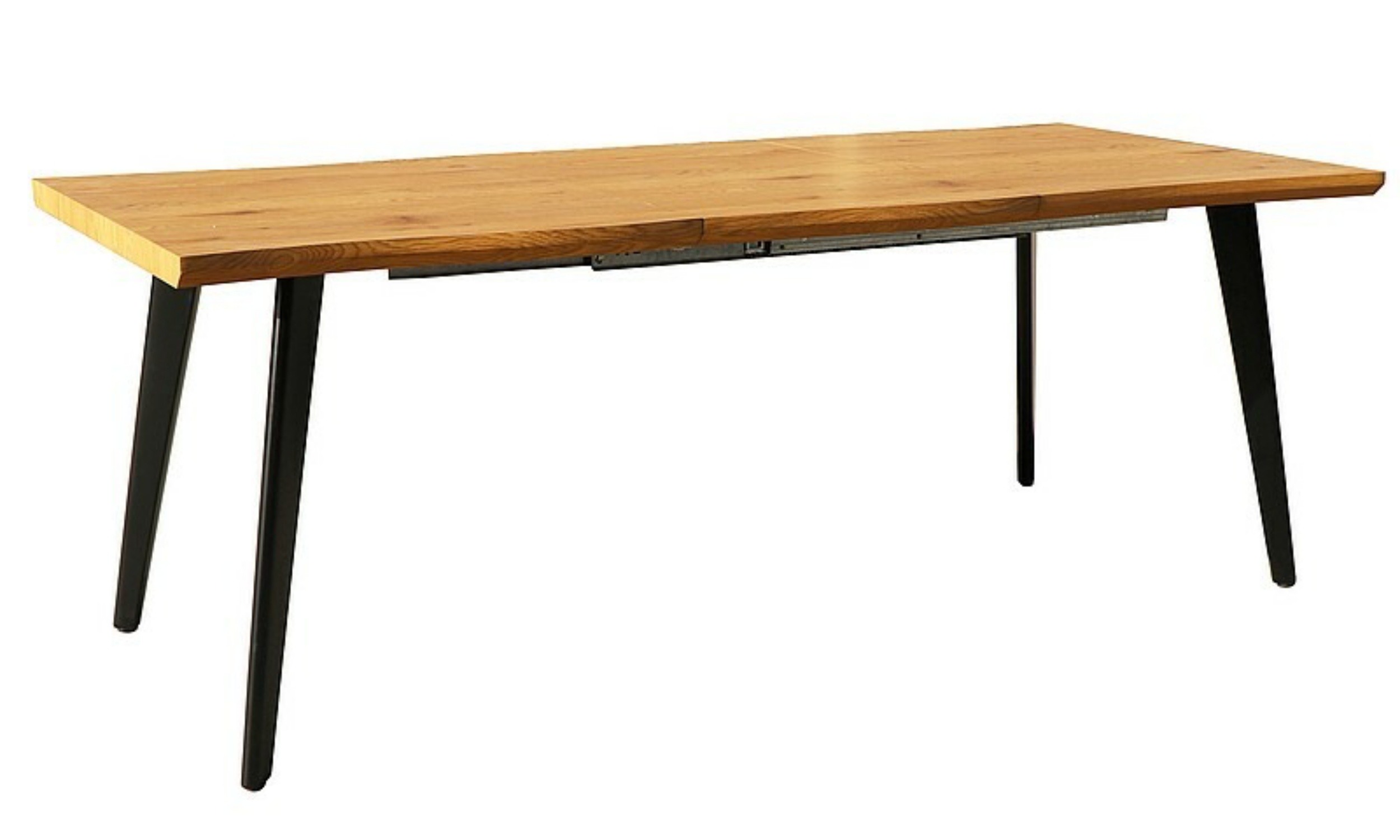 Stół rozkładany Fresco 150(210)x90 cm dąb/ czarny mat - zdjęcie 1