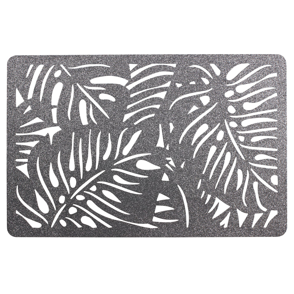 Podkładka pod talerz Neongelb 43x28 cm srebrna - zdjęcie 1