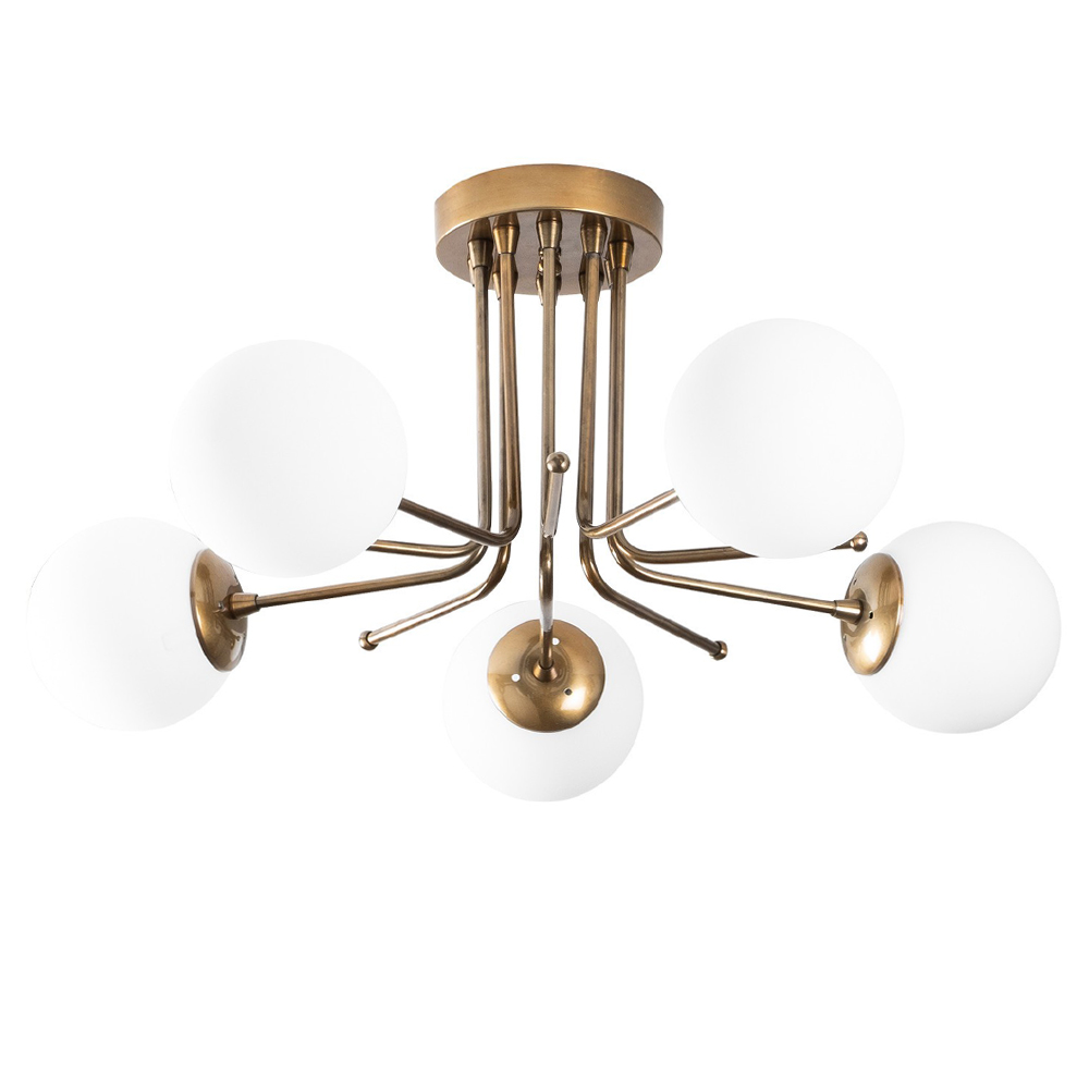 Żyrandol Murrayana x5 na bazie koła - zdjęcie 1