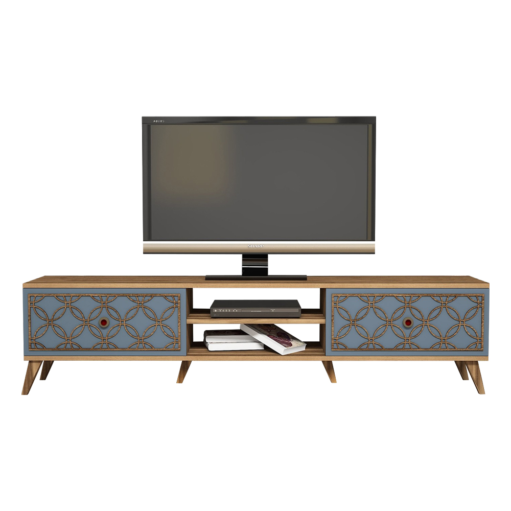 Szafka RTV Closerra z ozdobnymi frontami 180 cm - zdjęcie 1