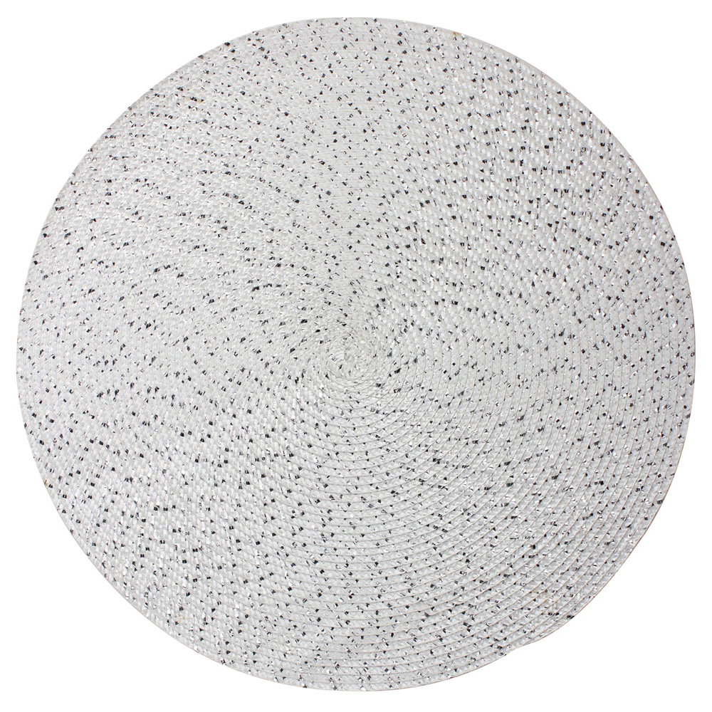 Podkładka pod talerz Betonoptik średnica 38 cm biała - zdjęcie 1