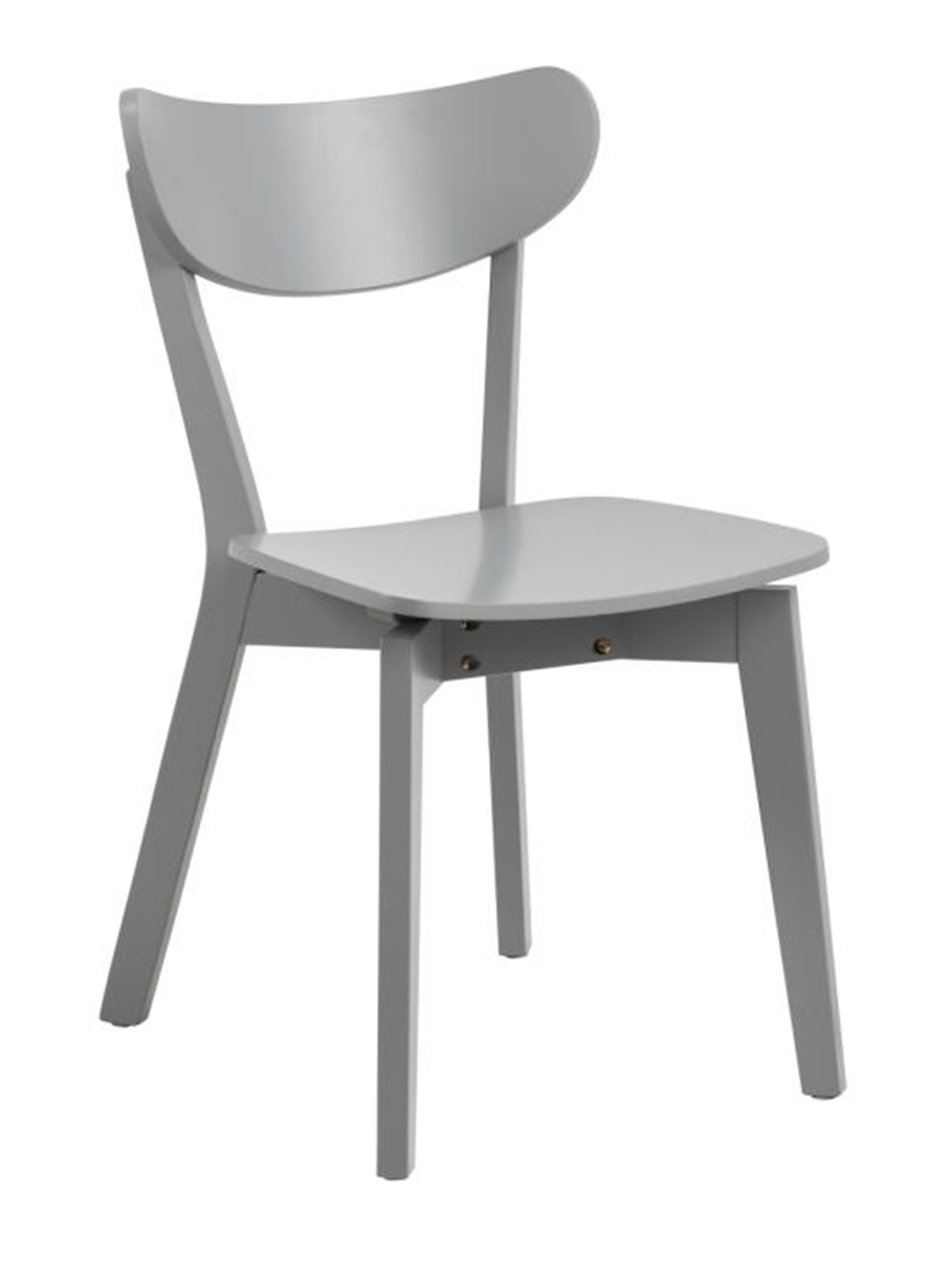 Krzesło drewniane Gemirro jasnoszare - zdjęcie 1