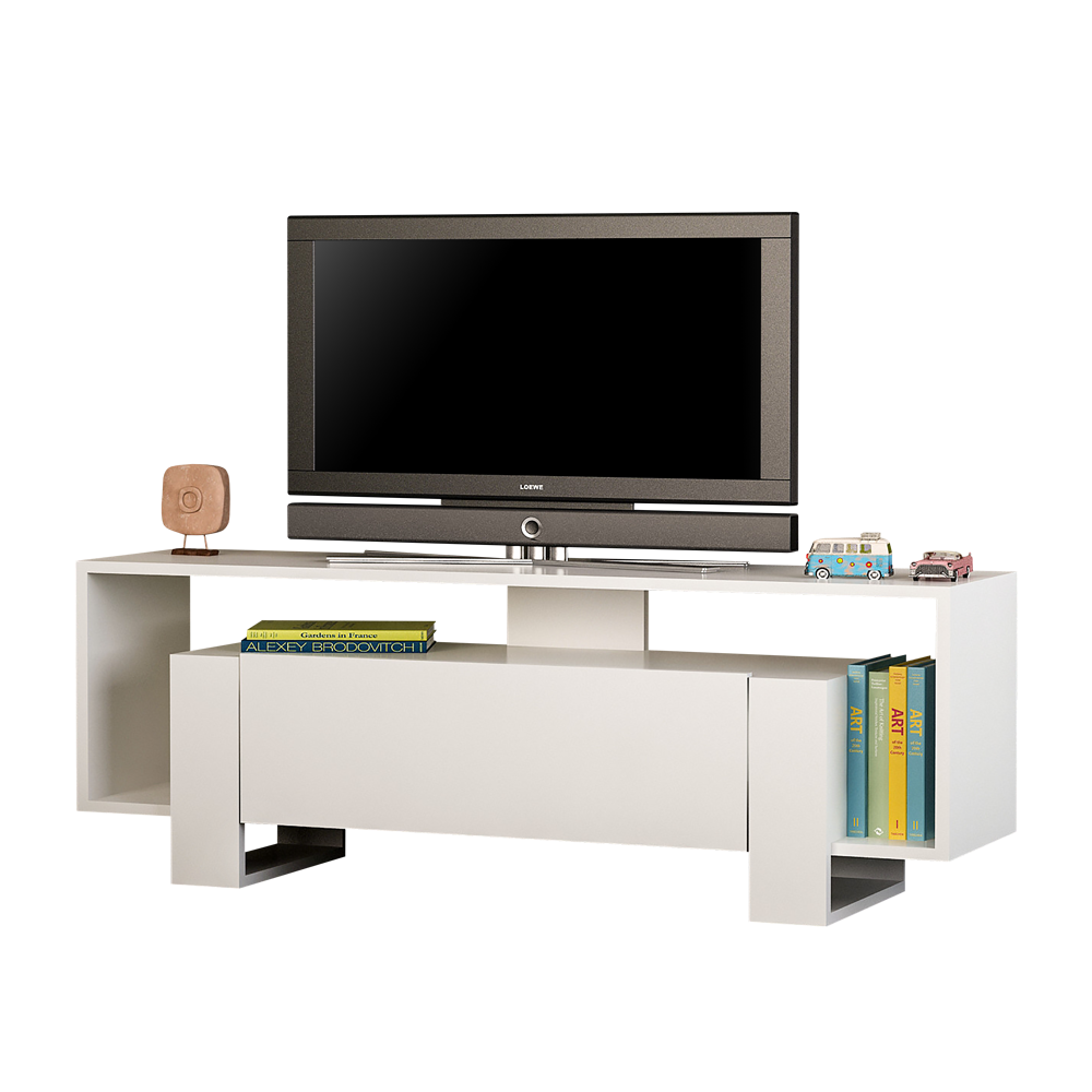 Szafka RTV Hutilla biała - zdjęcie 1