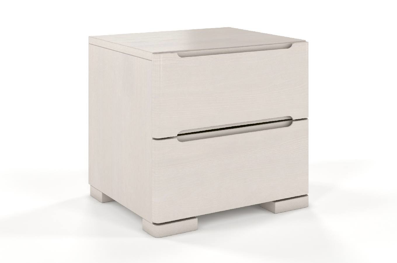 Szafka nocna Lopar z drewna sosnowego Bielony - zdjęcie 1