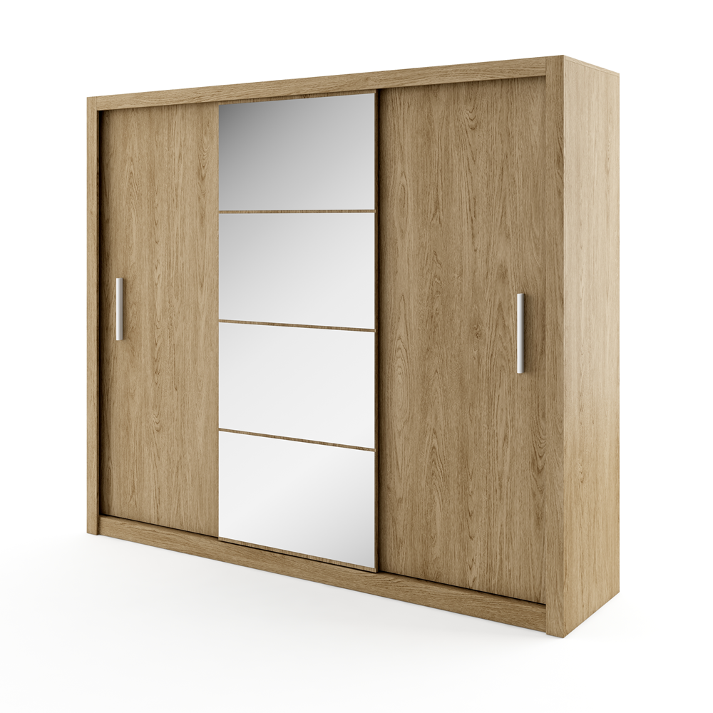 Szafa Idea 250 cm z lustrem Dąb Shetland  - zdjęcie 1