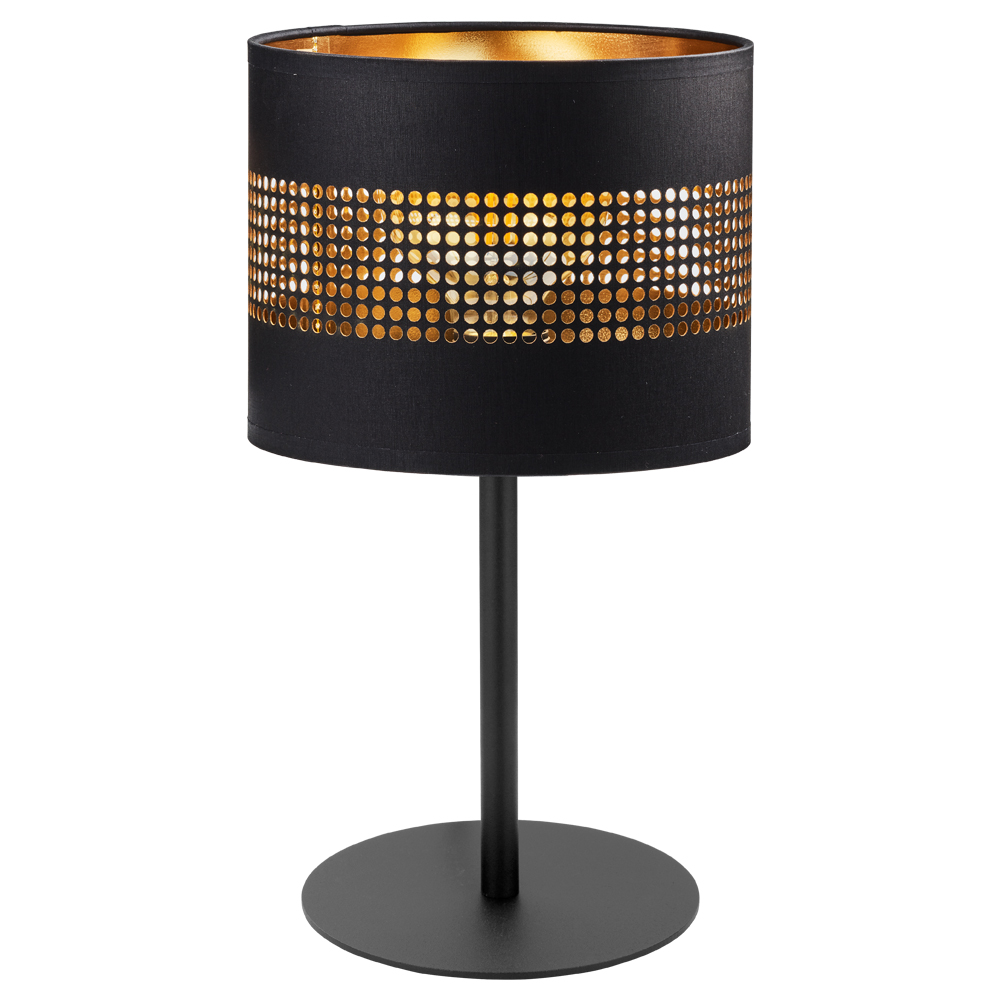 Lampka nocna Togne średnica 20 cm czarna - zdjęcie 1