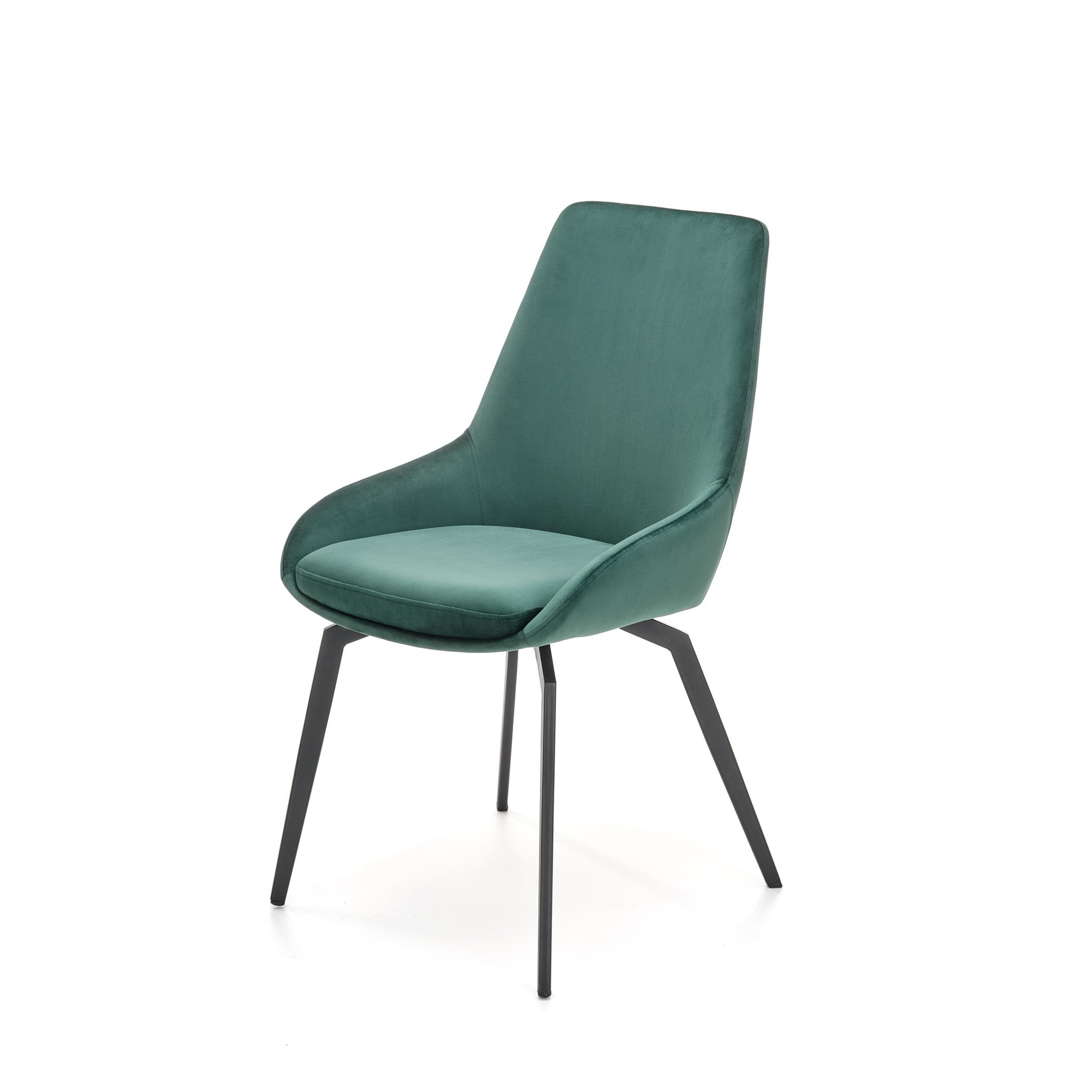 Krzesło tapicerowane Karungal zielone - zdjęcie 1