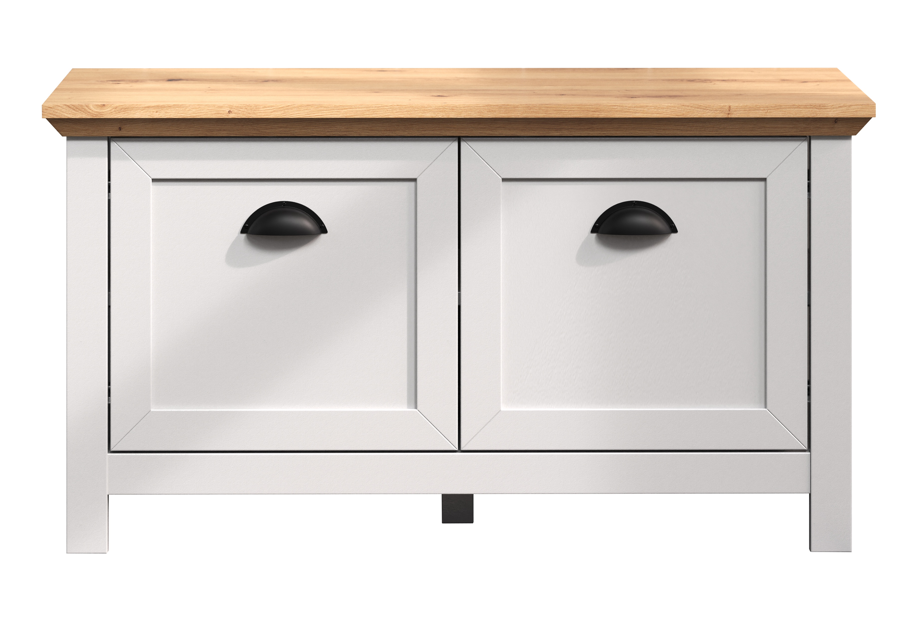 Szafka na buty Vianicalize jasnoszary/ dąb artisan - zdjęcie 1