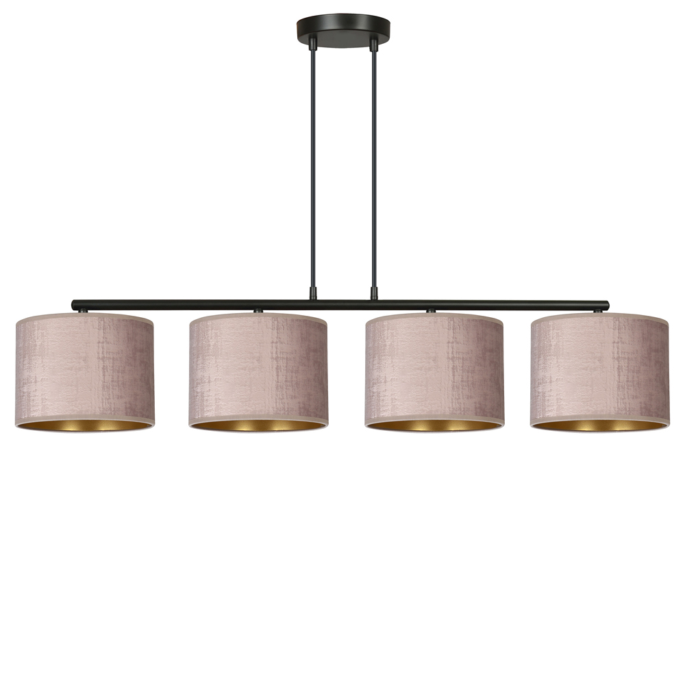 Lampa wisząca Hellid x4 97 cm różowa - zdjęcie 1