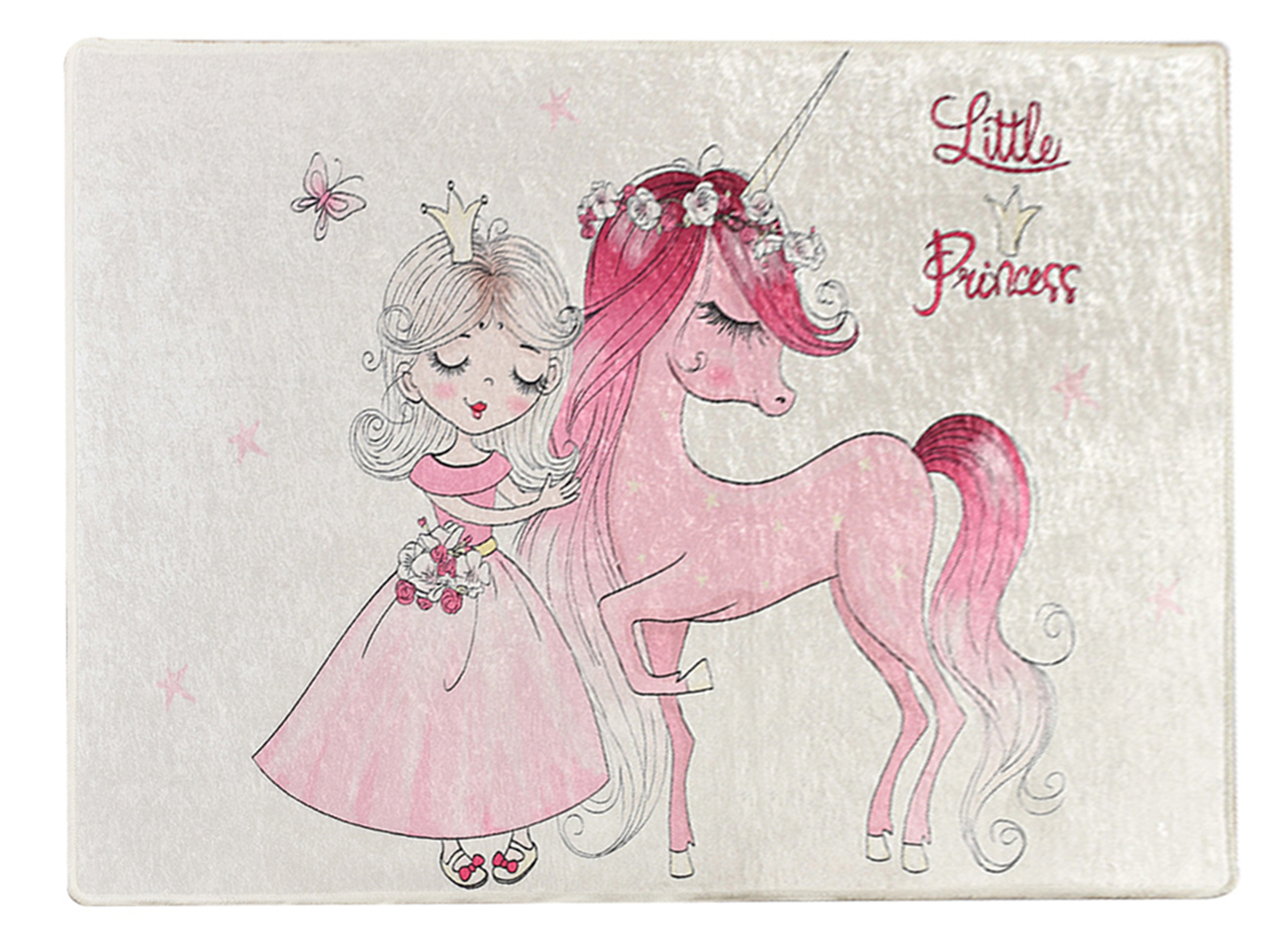 DINKLEY Tapis pour chambre d'enfant Princess 100x160 cm - zdjęcie 1