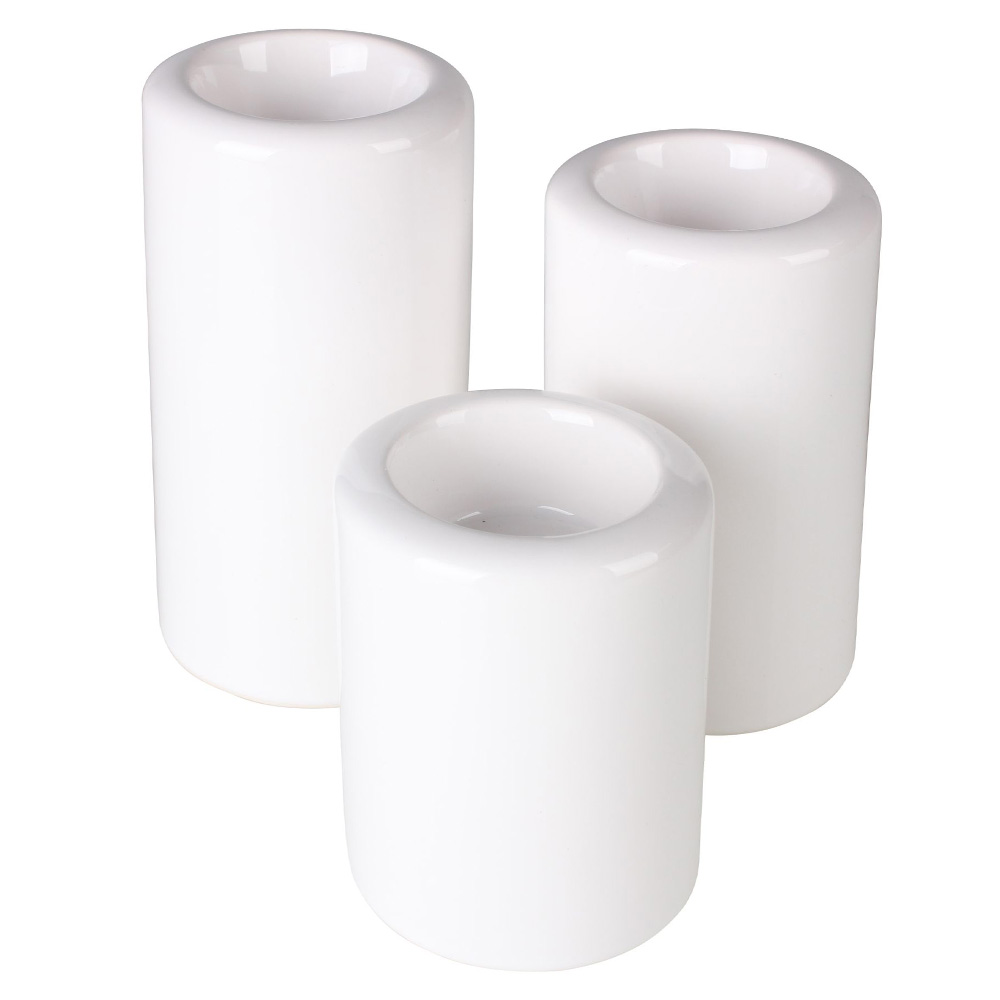 Świecznik Elisabet 9 cm biały - zdjęcie 1