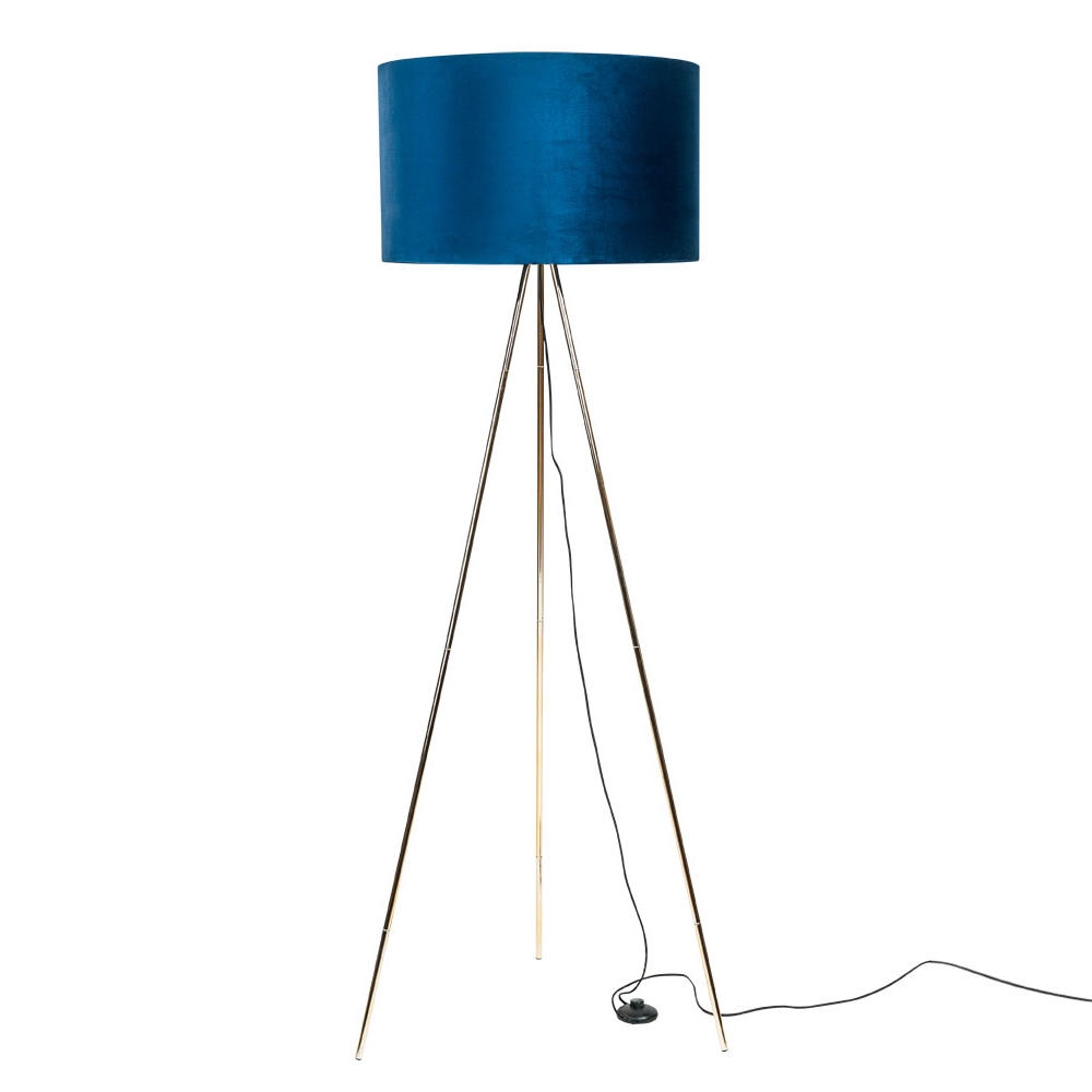 Lampa podłogowa Someo niebieska - zdjęcie 1