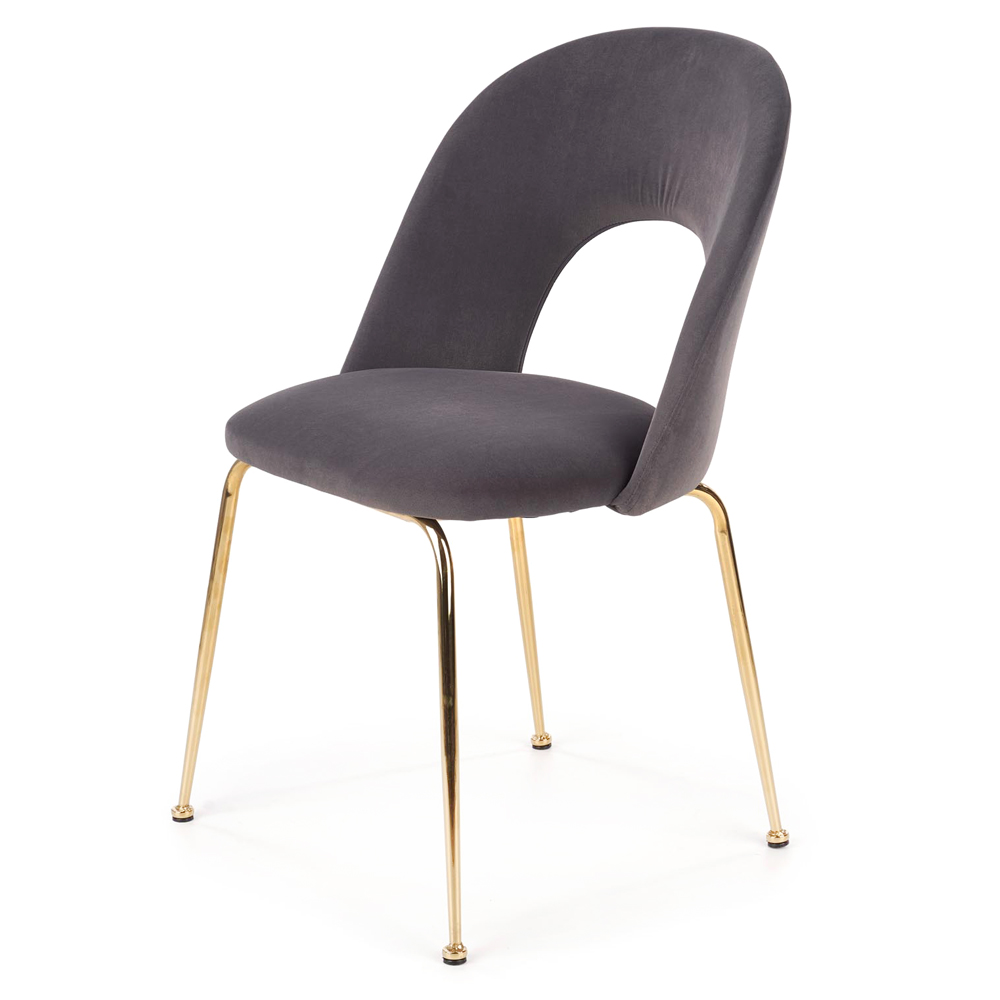 Krzesło tapicerowane Bergenia szare