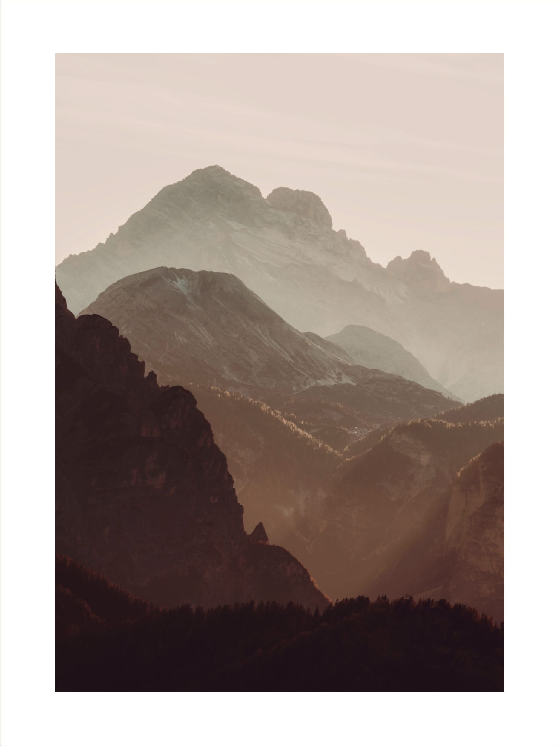 Plakat W majestacie gór 50x40 cm - zdjęcie 1