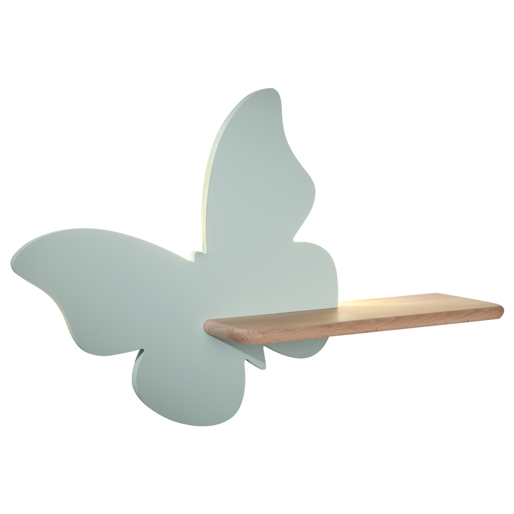 Kinkiet ścienny do pokoju dziecięcego Dreamie motyl miętowy - zdjęcie 1