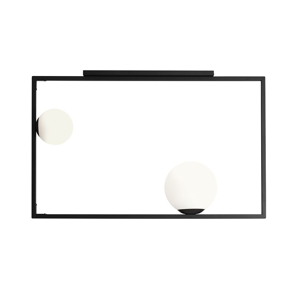 Lampa wisząca Amamplic x2 czarna - zdjęcie 1