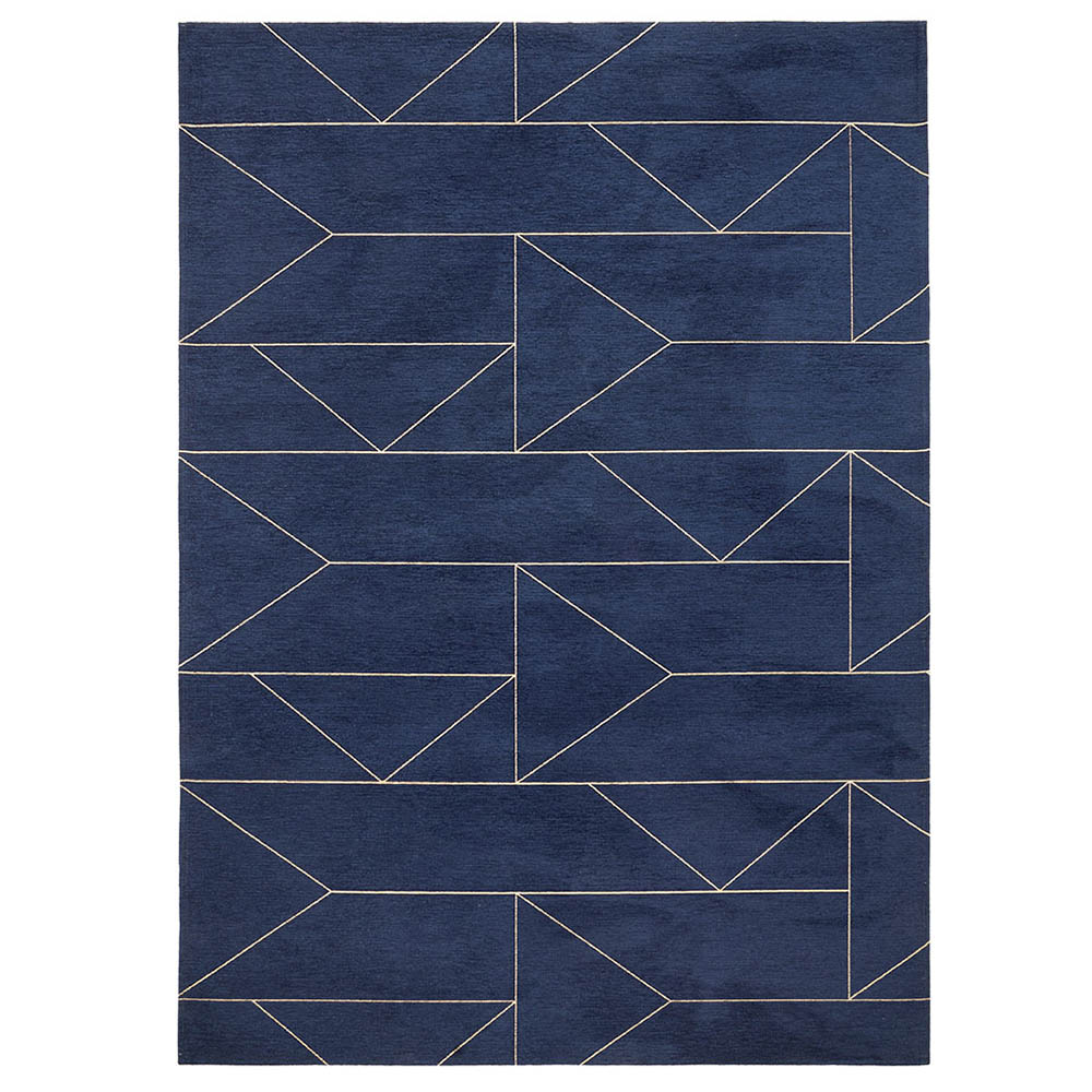 Dywan łatwoczyszczący Francibo indygo mozaika 160x230 cm - zdjęcie 1