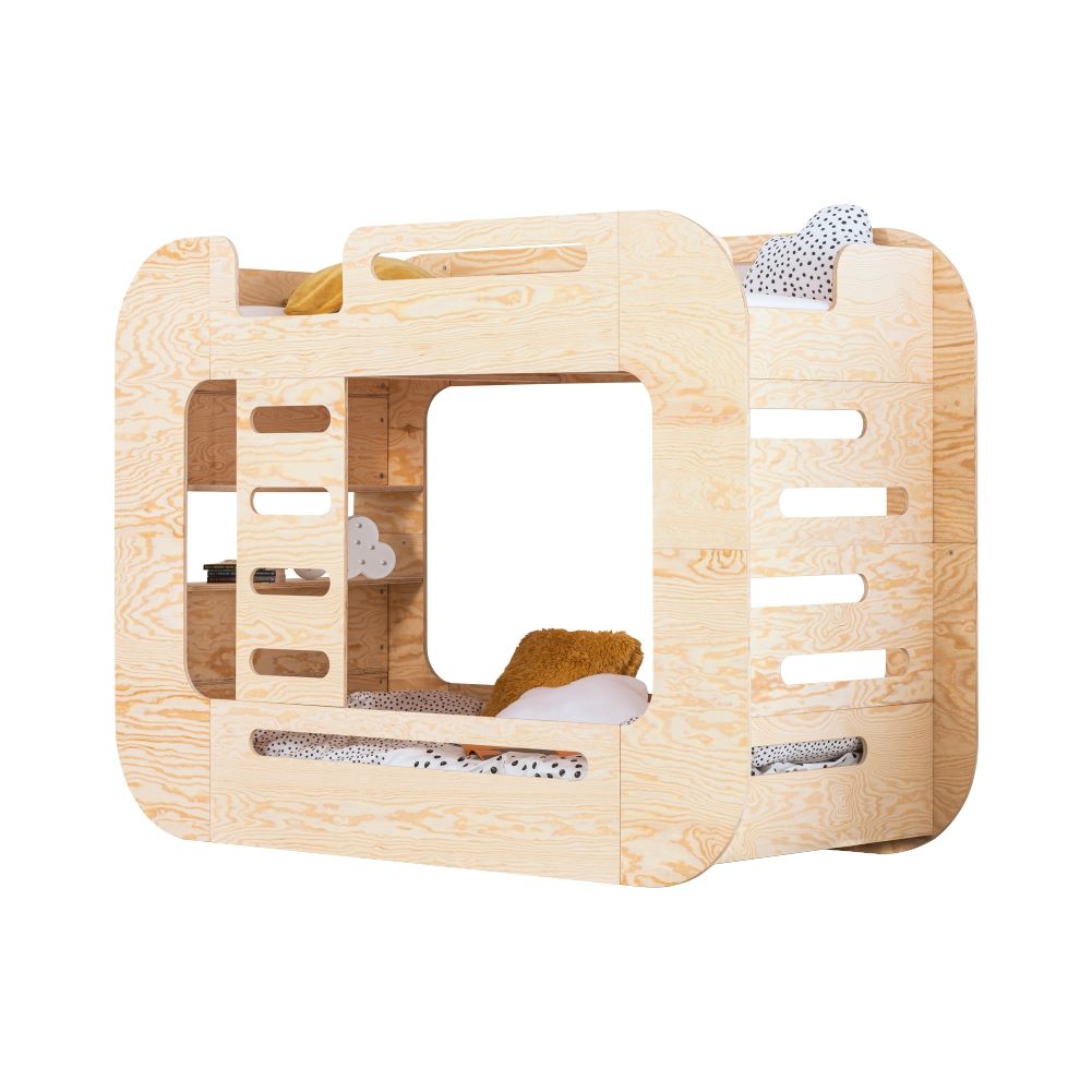 Łóżko piętrowe Batria domek dziecięcy 80/200 cm  - zdjęcie 1