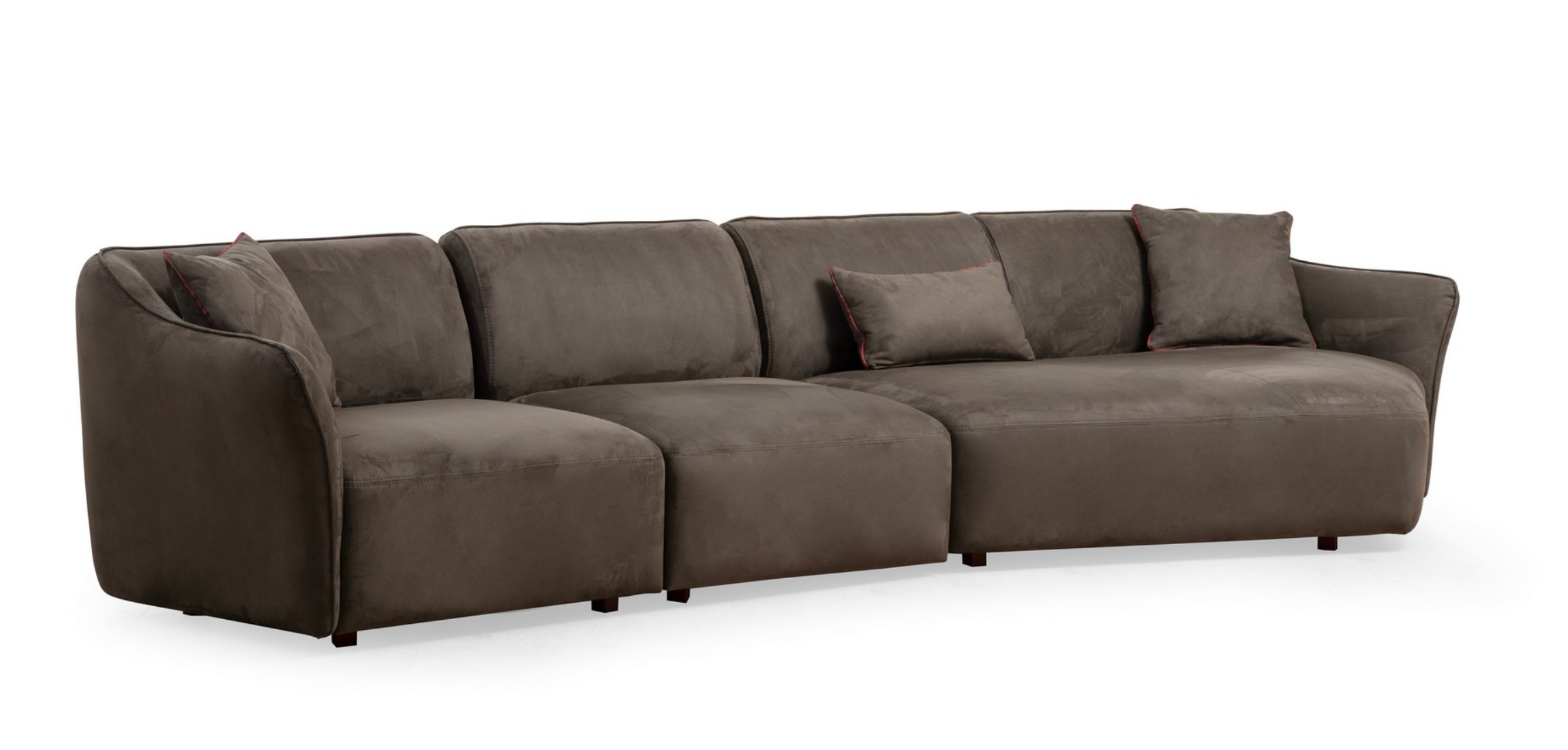Sofa modułowa Reevad 376 cm  brązowy velvet - zdjęcie 1