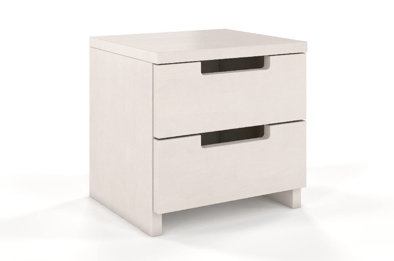 Szafka nocna Noava z drewna bukowego Bielony - zdjęcie 1