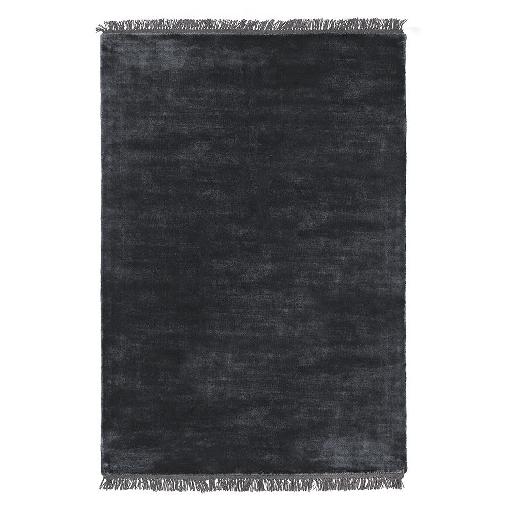 Dywan nowoczesny Rorippa ciemnoszary z frędzlami  - zdjęcie 1