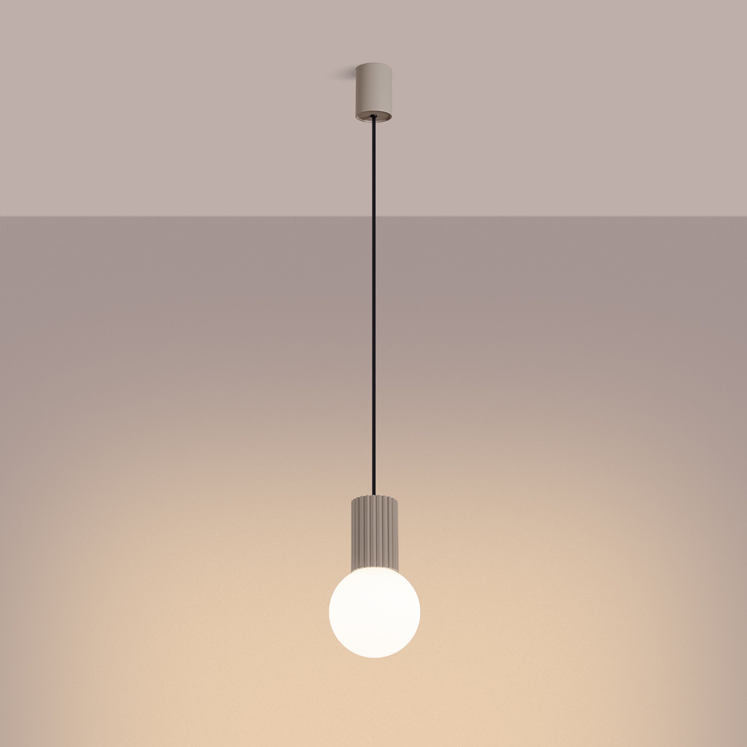 Lampa wisząca Halo 1 taupe