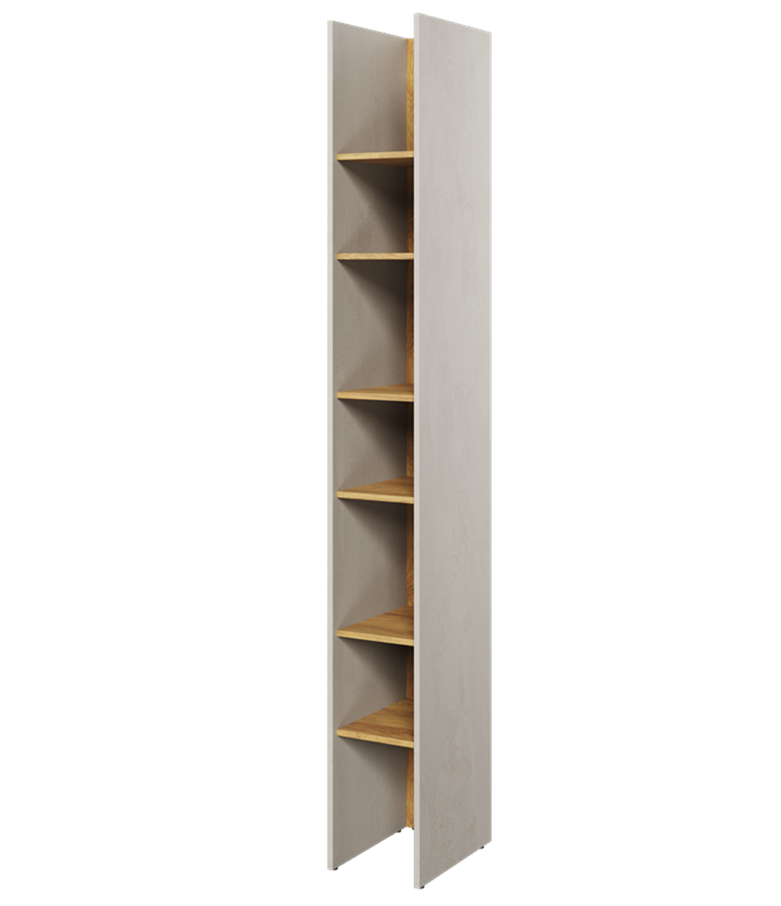 Regał na książki Teen Flex 27 cm Silk flou / hikora naturalna - zdjęcie 1