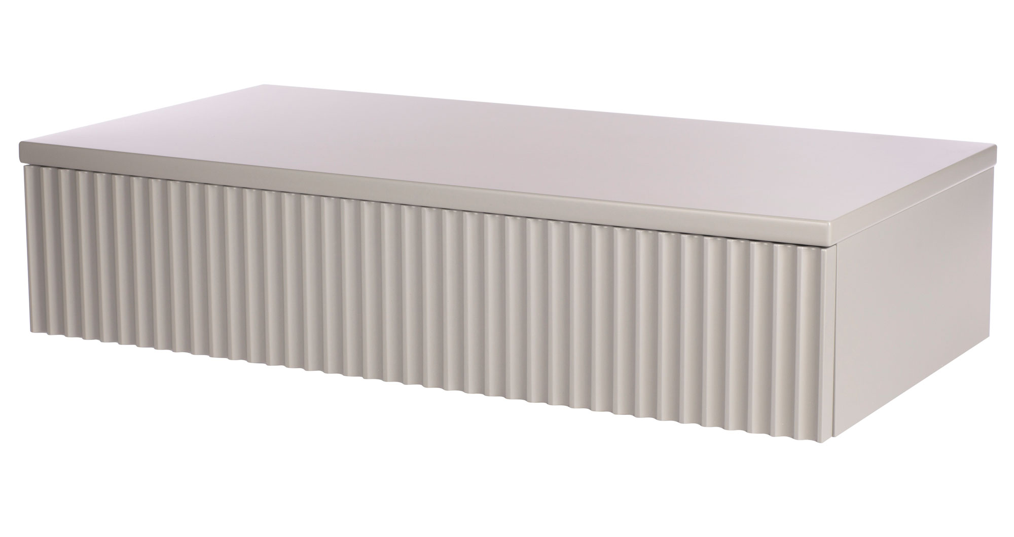 Toaletka Lonidos 70x35 cm wisząca szara lamele - zdjęcie 1