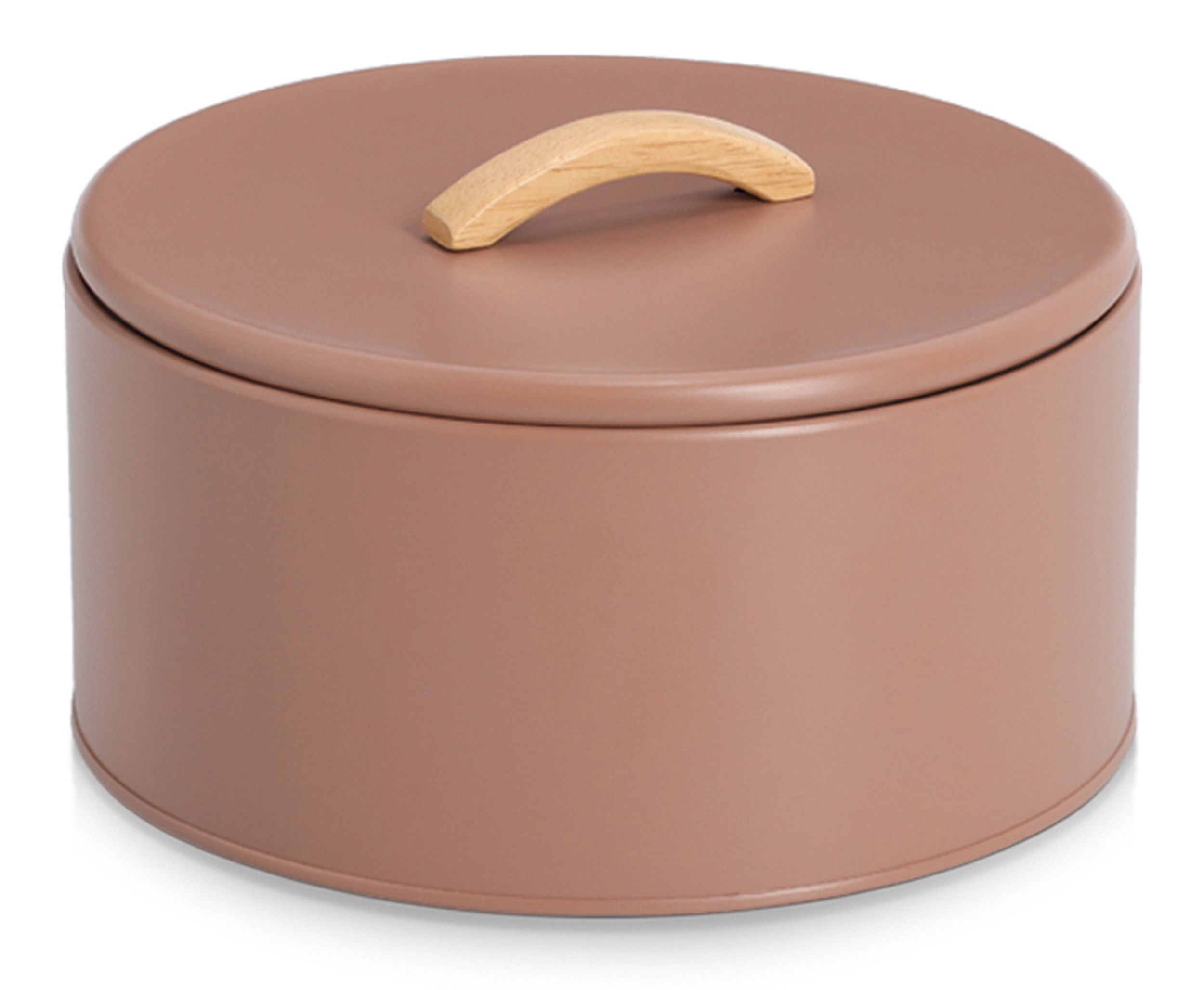 Słoik do przechowywania Beamney 14 cm brudny róż - zdjęcie 1
