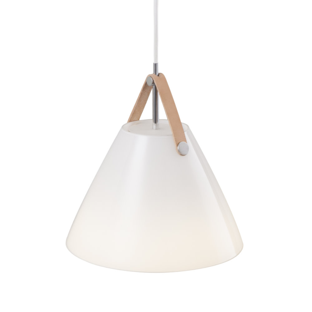 Lampa wisząca Strap średnica 27 cm szklany klosz - zdjęcie 1