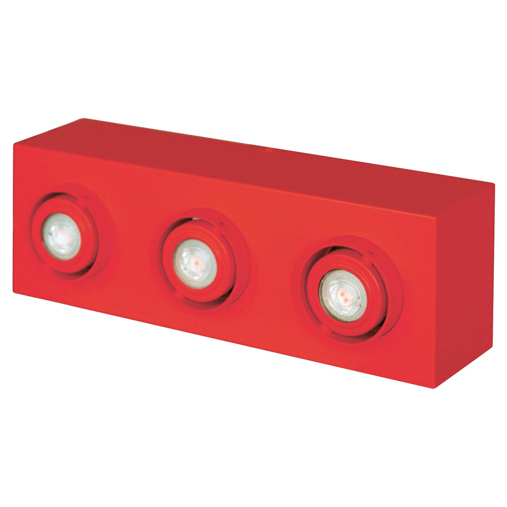 Lampa sufitowa Boxie x3 LEGO mini czerwona - zdjęcie 1