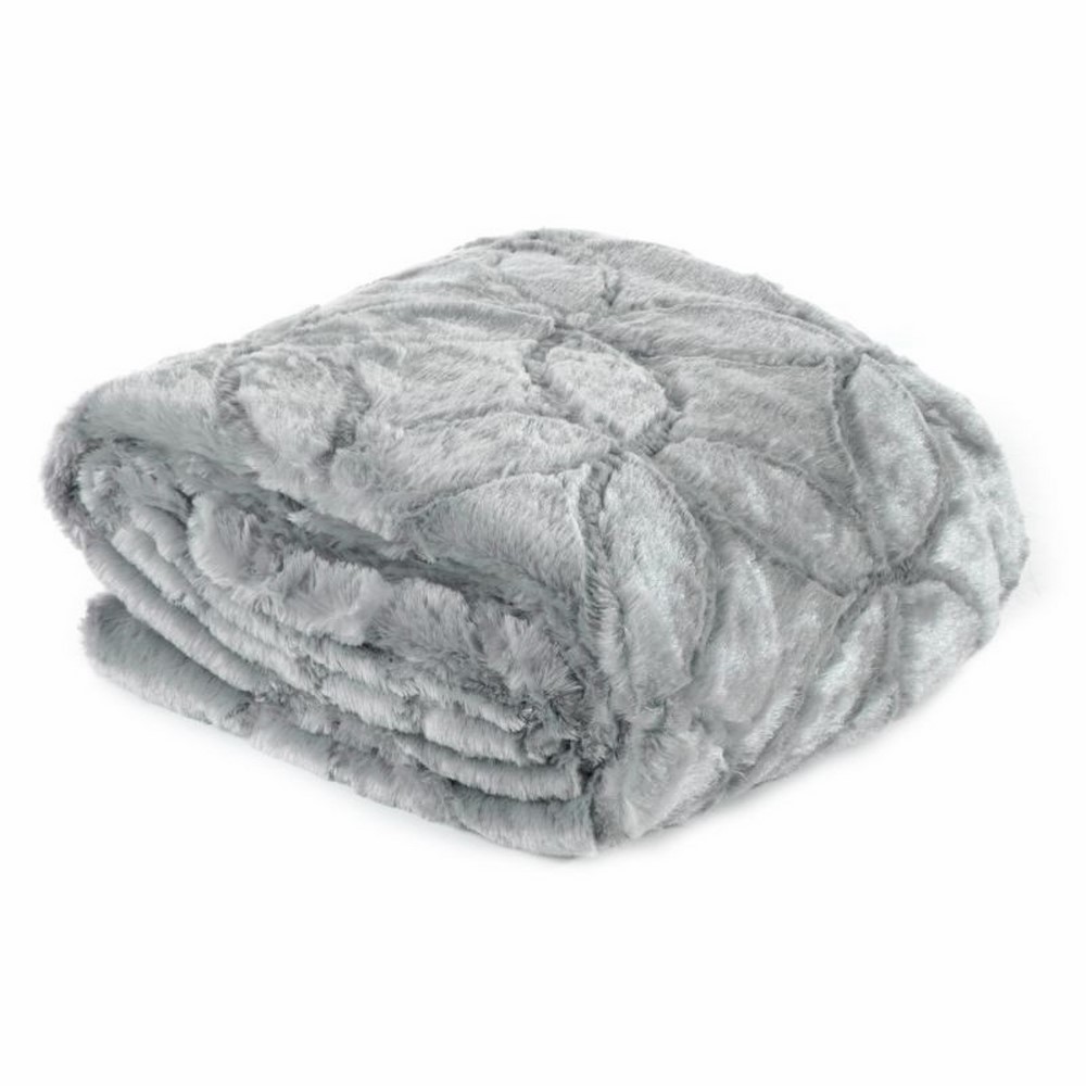 Narzuta na łóżko Isudi srebrna - zdjęcie 1