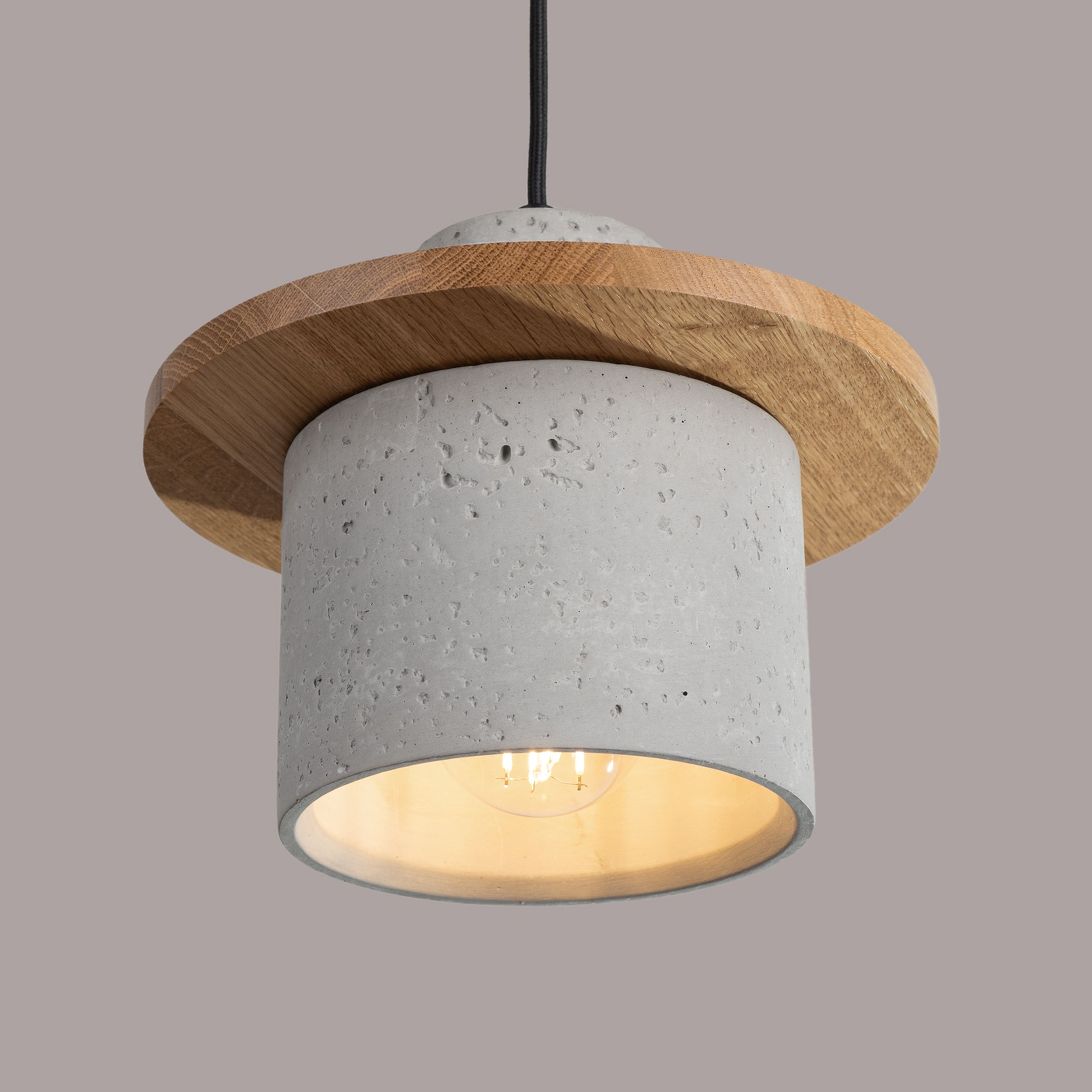 Lampa wisząca Mab beton