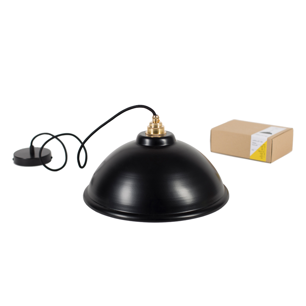 Lampa wisząca Eusebius czarna - zdjęcie 1